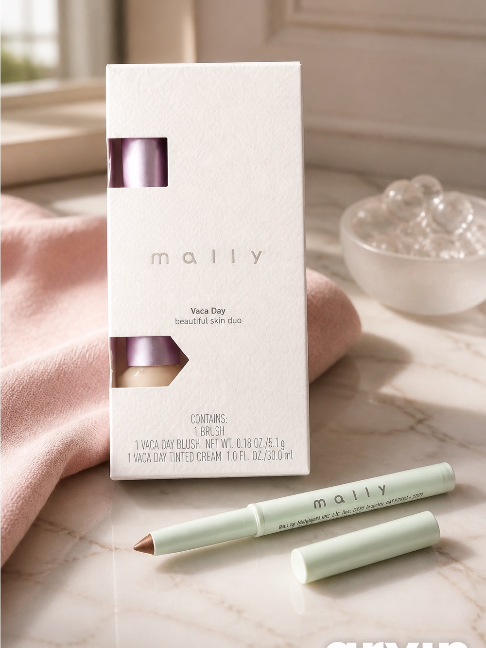 Mally Vaca Day Blush & Tinted Cream Duo - Pink